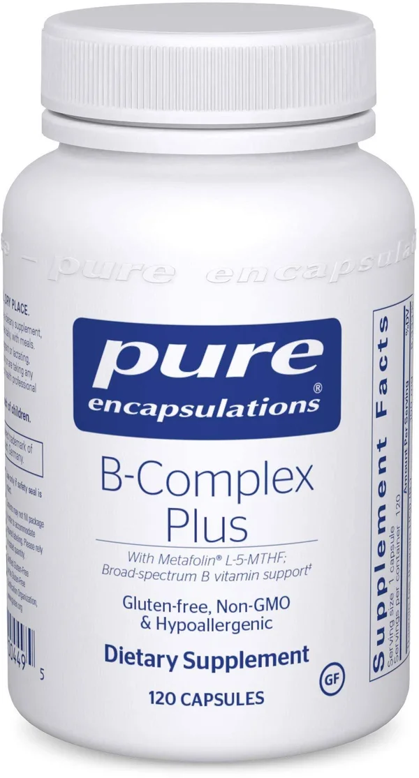 Pure Encapsulations - B-Complex Plus - Balanced B Vitamin Formula
