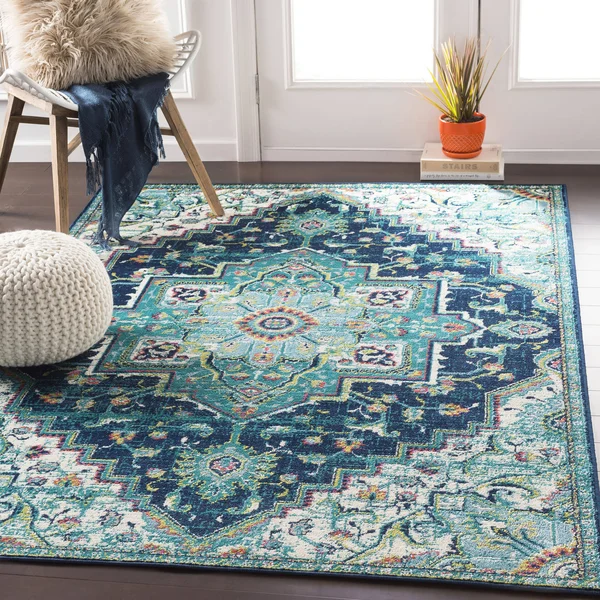 Surya Paramount PAR-1107 Teal Area Rug 8&10x22 x 12&9x22
