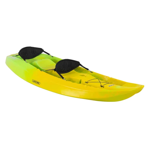 Lifetime 91071 Manta 100 Yellow Lime Tandem Kayak (Paddles Included)