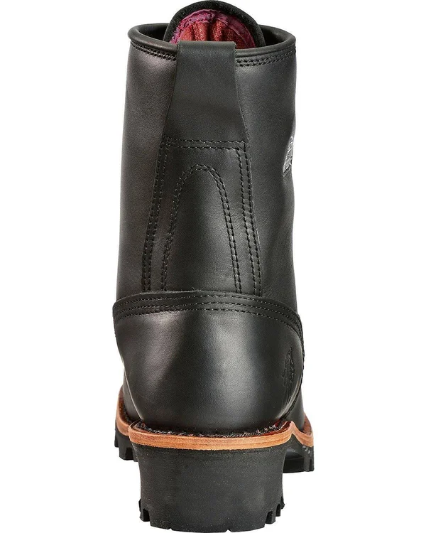 Chippewa Men's Insulated Waterproof Black Composite Toe Logger -10.5m