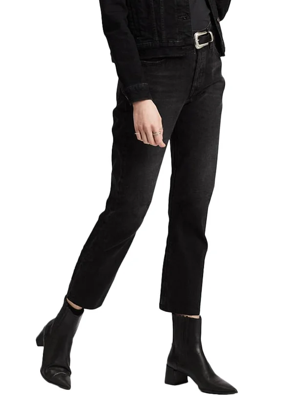 Levi&s 501 Crop Jeans in Black