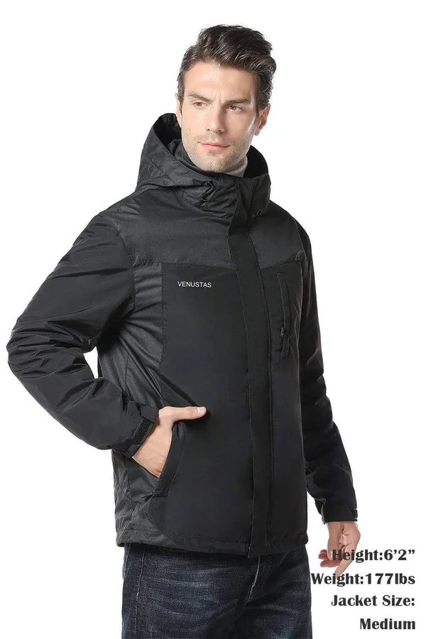 Men's 3-in-1 Heated Jacket 5V XL, Red