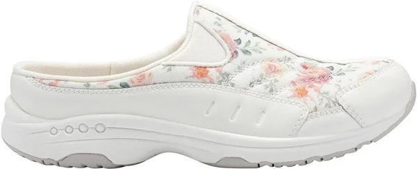 Easy Spirit Traveltime Clogs - White - Slippers