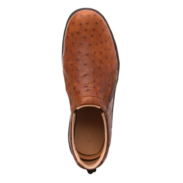 Roper Performance Slip on - Mens - Black Ostrich