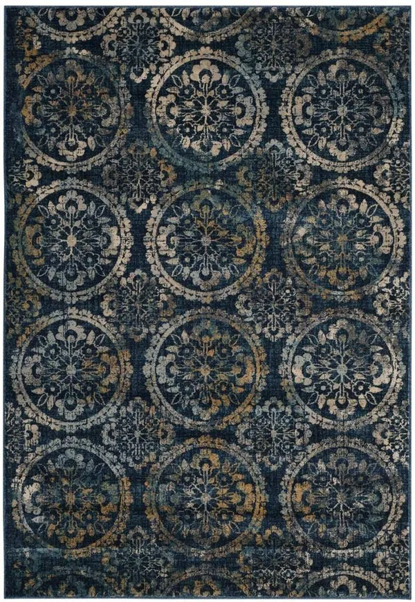 Safavieh EVK517D Evoke Navy, Creme Area Rug - 4& x 6&