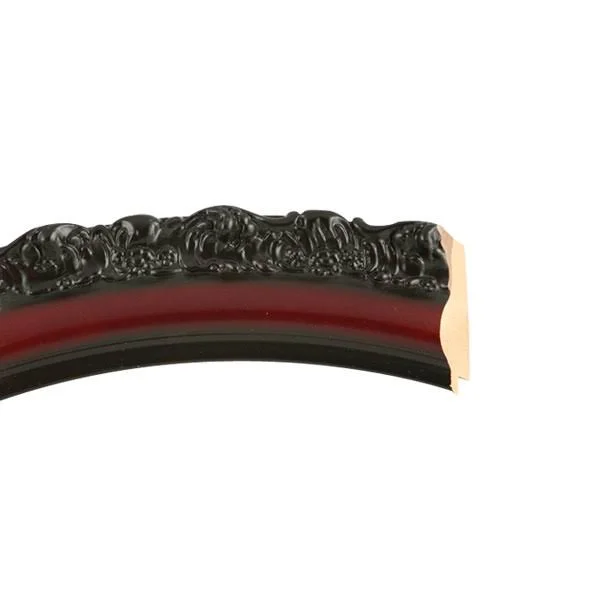 Venice Framed Oval Mirror - Rosewood