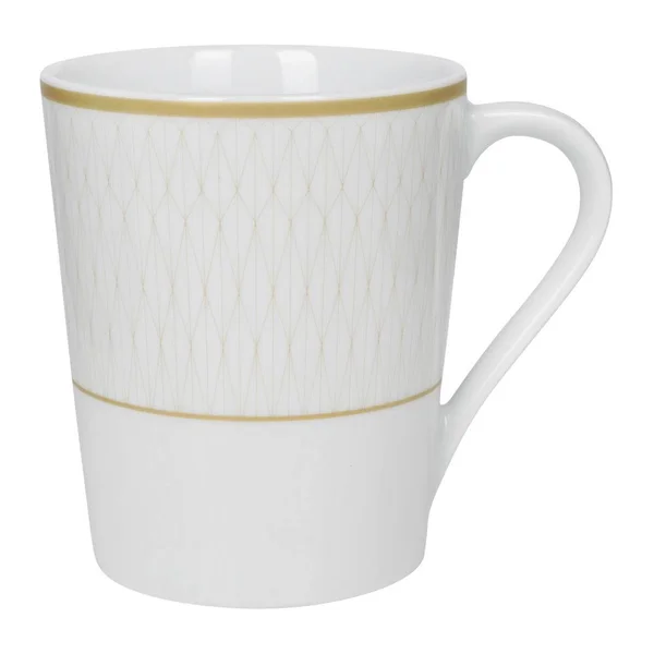 A by Amara - Prism Porcelain Mugs - Set of 4 - Gold, 11 x 9cm