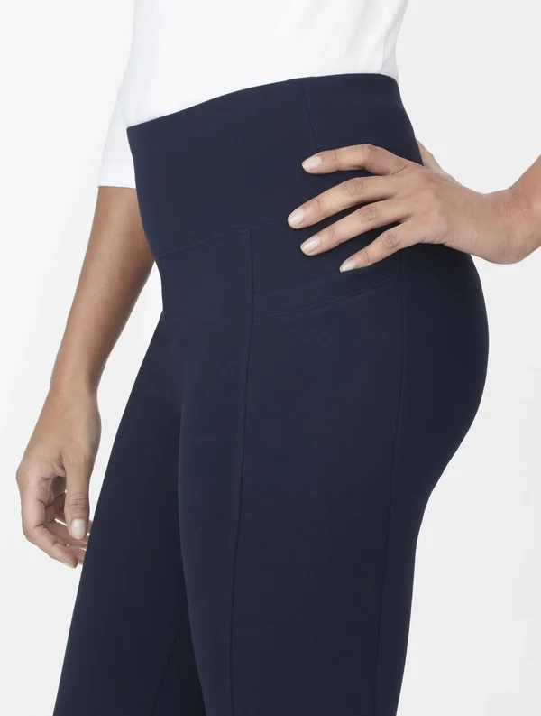 Tech Stretch High Waist Leggings - Black - Large Talbots