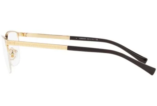 Versace VE1263 Oval Eyeglasses, 53-17-140, 1002-GOLD