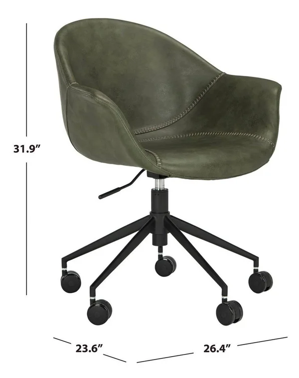Safavieh Ember Office Chair - Light Brown, Black