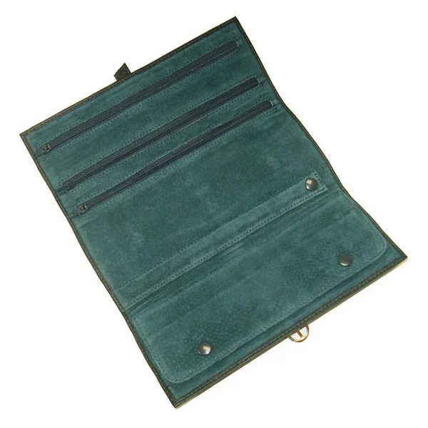 Royce Leather Jewelry Roll Ocean Blue