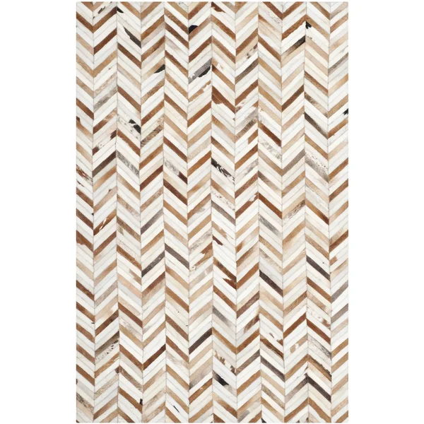 Safavieh Studio STL519A Grey Leather, Multi 8& x 10& Area Rug