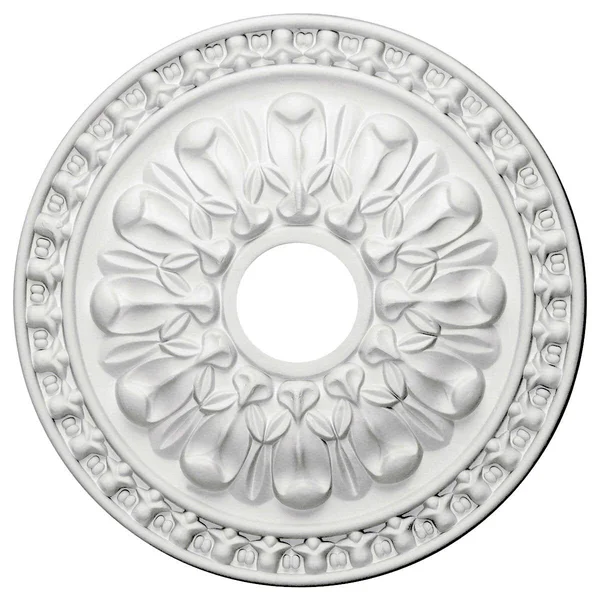 18x22OD x 3 1/2x22ID x 1 3/8x22P Warsaw Ceiling Medallion (Fits Canopies Up to 3 1/2x22) - Hand-Painted Polished Copper