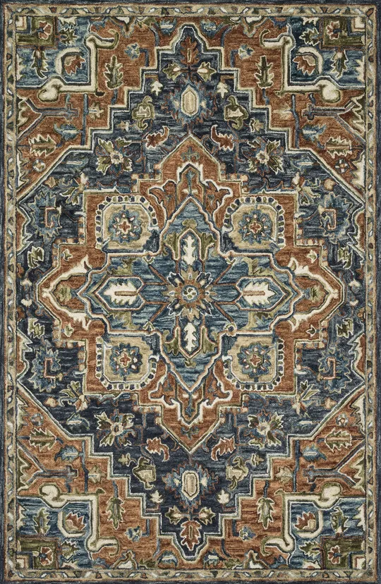 Loloi Victoria VK-16 3&6x22 x 5&6x22 Rust, Multi Rug