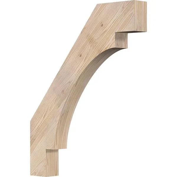 Ekena Millwork 3 1/2x22W x 26x22D x 32x22H Merced Smooth Brace - Douglas Fir