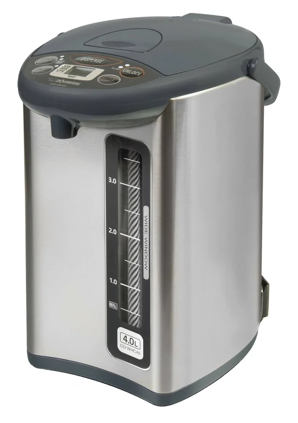 Zojirushi Cd-whc40xh Micom Water Boiler & Warmer 135 oz Stainless Gray, 8.25In x 11.25 x 13.5In