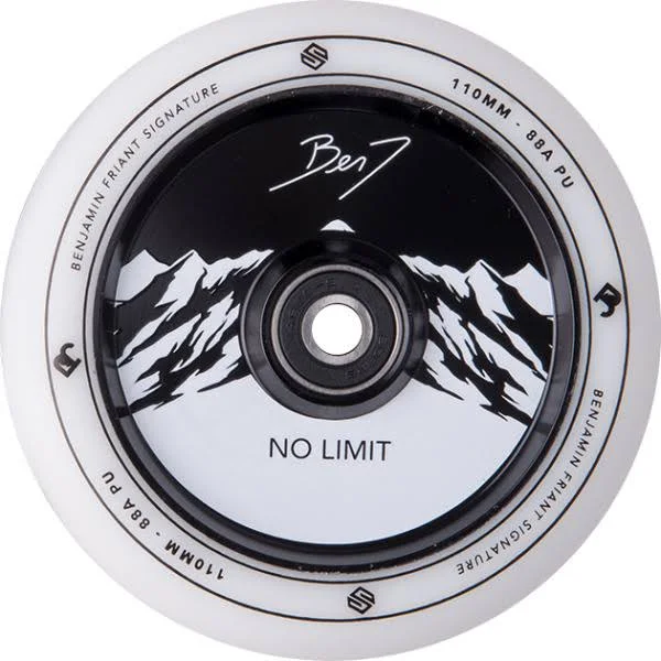Pro Scooter Wheels Striker Benj No Limit 2-Pack (110mm - White/Black)
