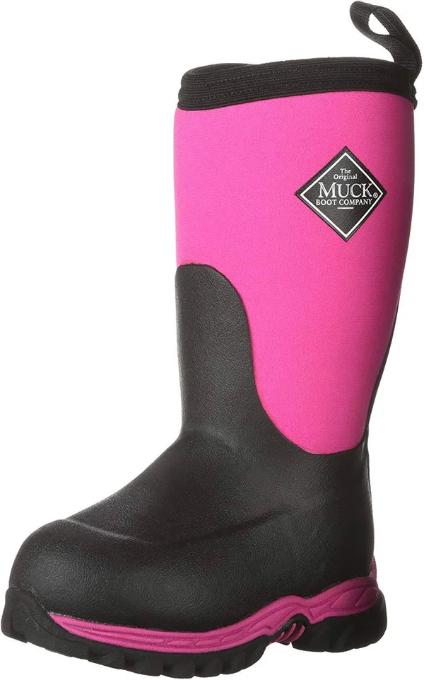 Muck Boot Kids Rugged II Pink/Black, 12
