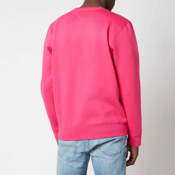 Tommy Hilfiger Regular Fit Fleece Crewneck Sweatshirt - Pink