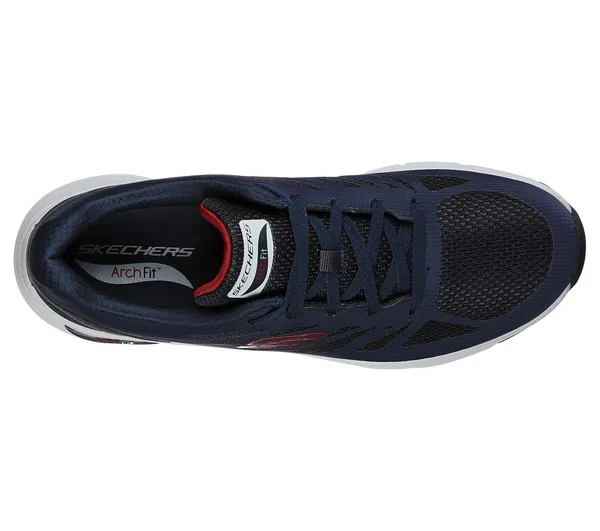 Skechers Arch Fit - Charge Back Navy, Red - Size 7.5