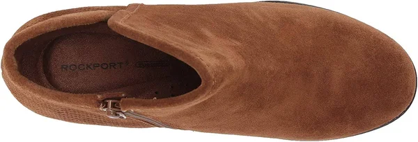 Rockport Hollis Vcut Bootie Women's Boots Tan : 9.5 M (B)