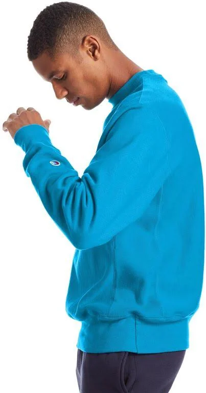 Champion Life Adult REVERSE Weave Crew - XS, Deep Blue Water, Men's