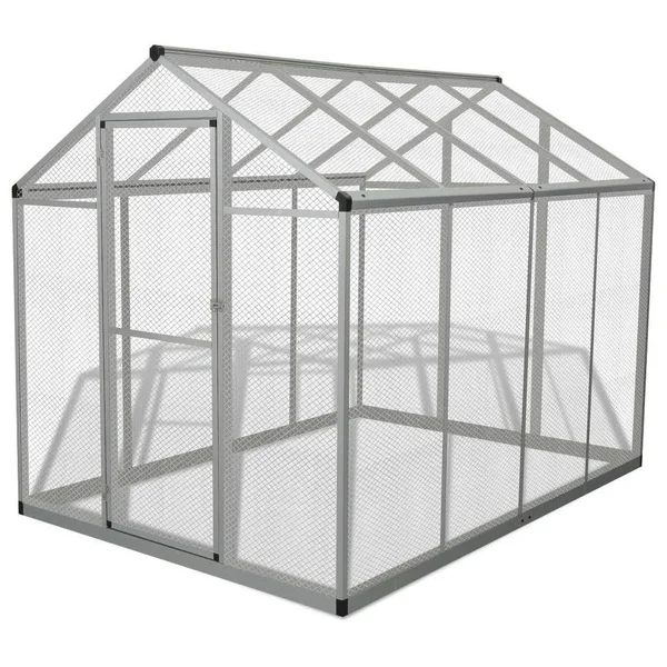 vidaXL Outdoor Aviary Aluminum 70x22x95.3x22x75.6x22 170349