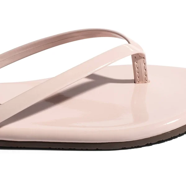 Glosses, Women's Leather Flip Flops & Sandals, TKEES Custard, 5