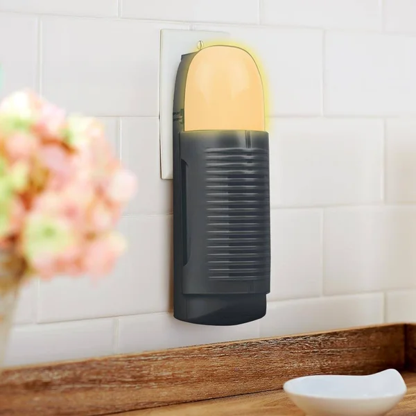 Air Innovations Set of 2 Plug-In Air Purifierswith Nightlight - Black