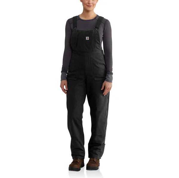 Carhartt Full Swing Cryder Bib Overalls, Women's Black