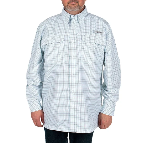 Habit Men's Long-Sleeve River Shirt-Dockside Check Mint Leaf-4X - Male, Adult