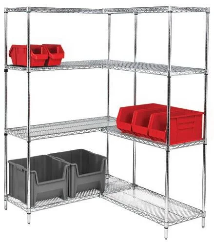 Quantum Wire Shelving Unit - Chrome WR63-1436C