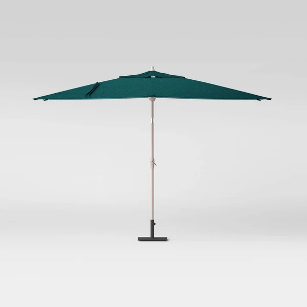 10' Rectangular Patio Umbrella DuraSeason Fabric Teal - Project 62