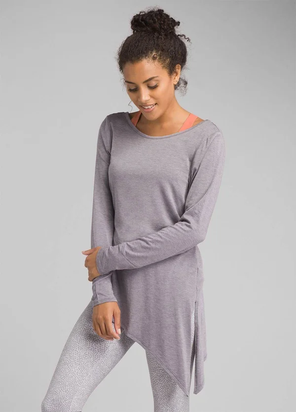 Prana Olson Top - Women's Xs Heather Grey