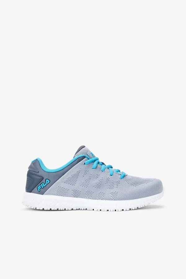 Fila Women's Memory Techknit Work Sneaker Pewter 6.5
