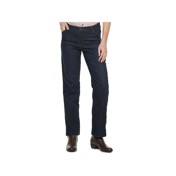 Women's Lee Relaxed Fit Straight-leg Jeans - Size: 8 Tall, Dark Blue