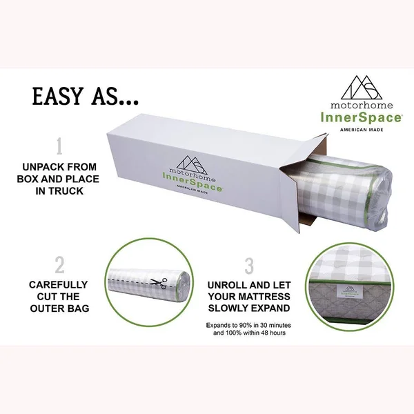 Motorhome Innerspace Travel Comfort 5.5x22 RV - Mattress-In-A-Box