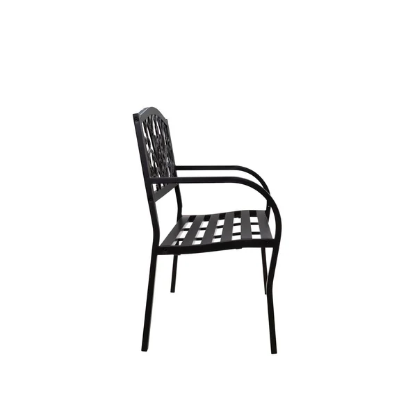 Evergreen 50 in. Blooming Metal Outdoor Garden Bench