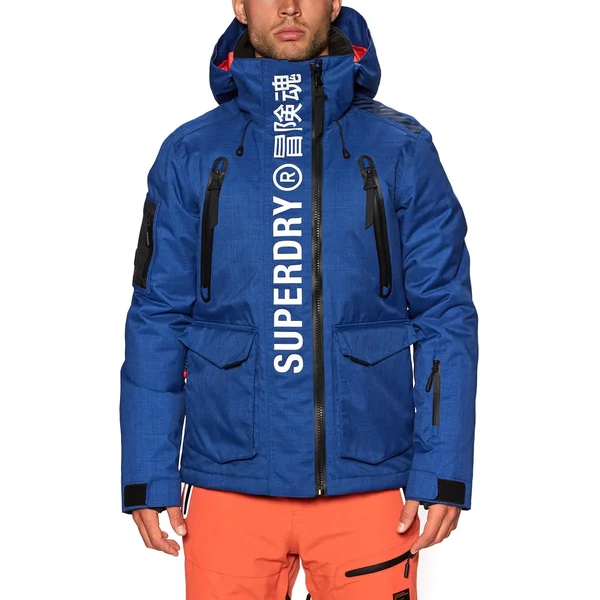 Superdry Snow Ultimate Mountain Rescue Jacket Blue - M