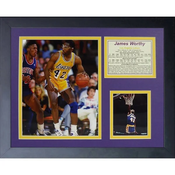 Legends Never Die James Worthy Framed Memorabilia