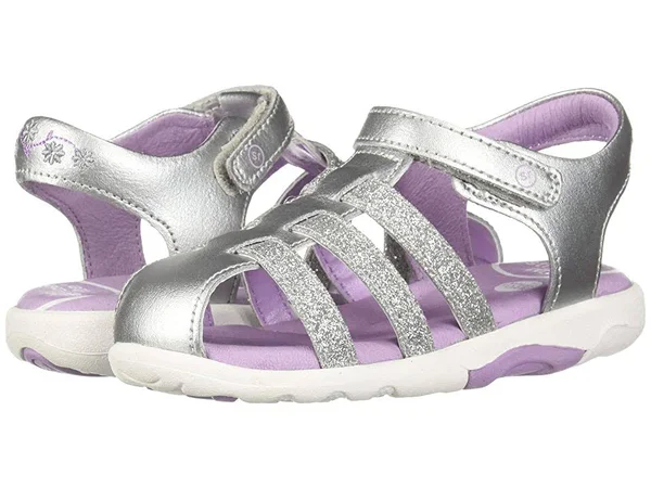 Stride Rite SRtech Luna Sandal, Toddler Girl's, Size: 8.5, Silver