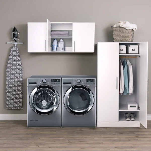 Prepac Elite 86x22 Storage Cabinet Set E - 2 PC - White
