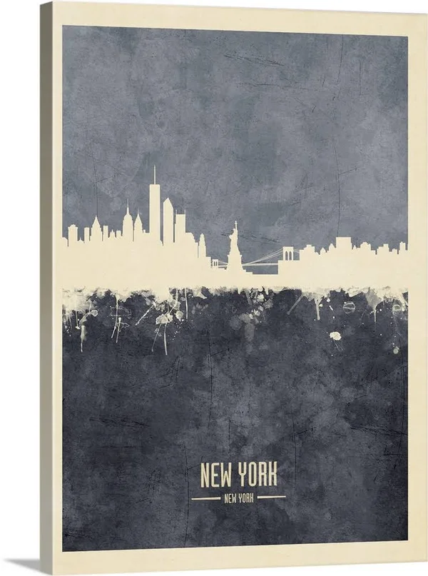 New York Skyline, Canvas Wall Art, 36x48, Great Big Canvas