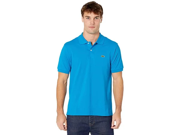 Lacoste Classic Pique Short-Sleeve Polo Shirt, Mens, M, Barbados