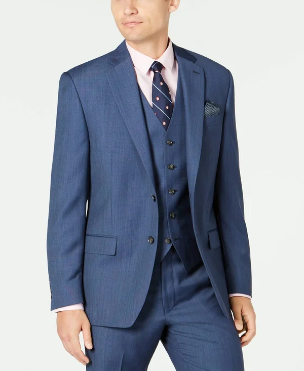 Lauren Ralph Lauren Lattimore Men's Clothing Blue Birdseye : 40L