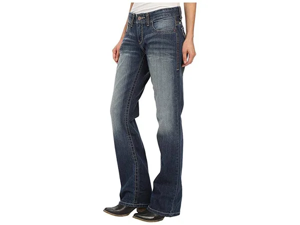 Cinch Womens ADA Mid Rise Jeans Stonewash 13 Regular