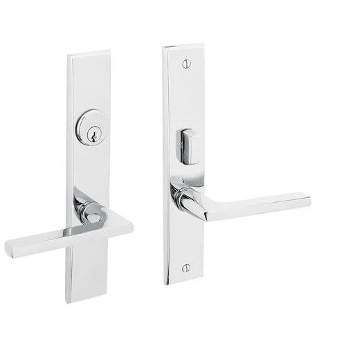 Baldwin 6974056entr Lakeshore Entrance TRIM, Satin Nickel with Lifetime-056-56