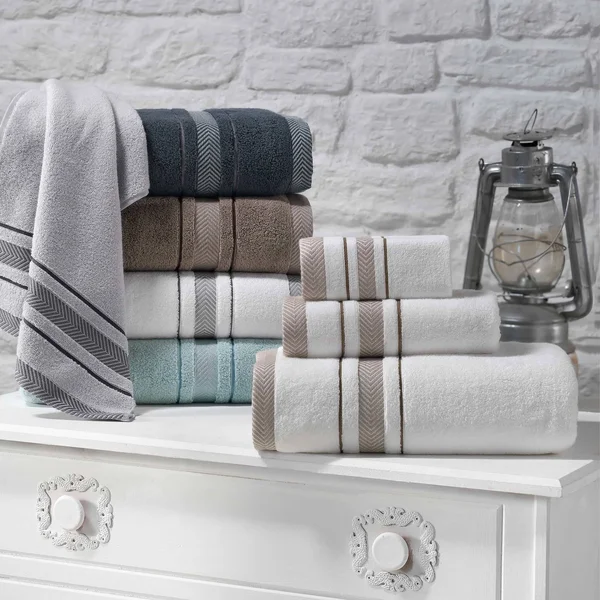 Enchante Home Enchasoft Turkish Cotton 8-Pc. Hand Towel Set - Cream