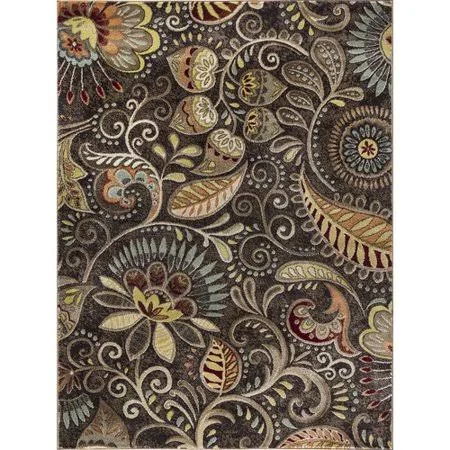 Winston Porter Caffrey Brown Area Rug - Size: 9&3 inch x 12&6 inch