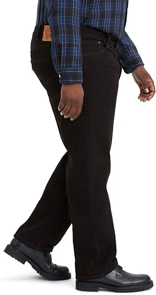 Levi&s Big & Tall Big Tall 505 Regular (Black) Men's Jeans